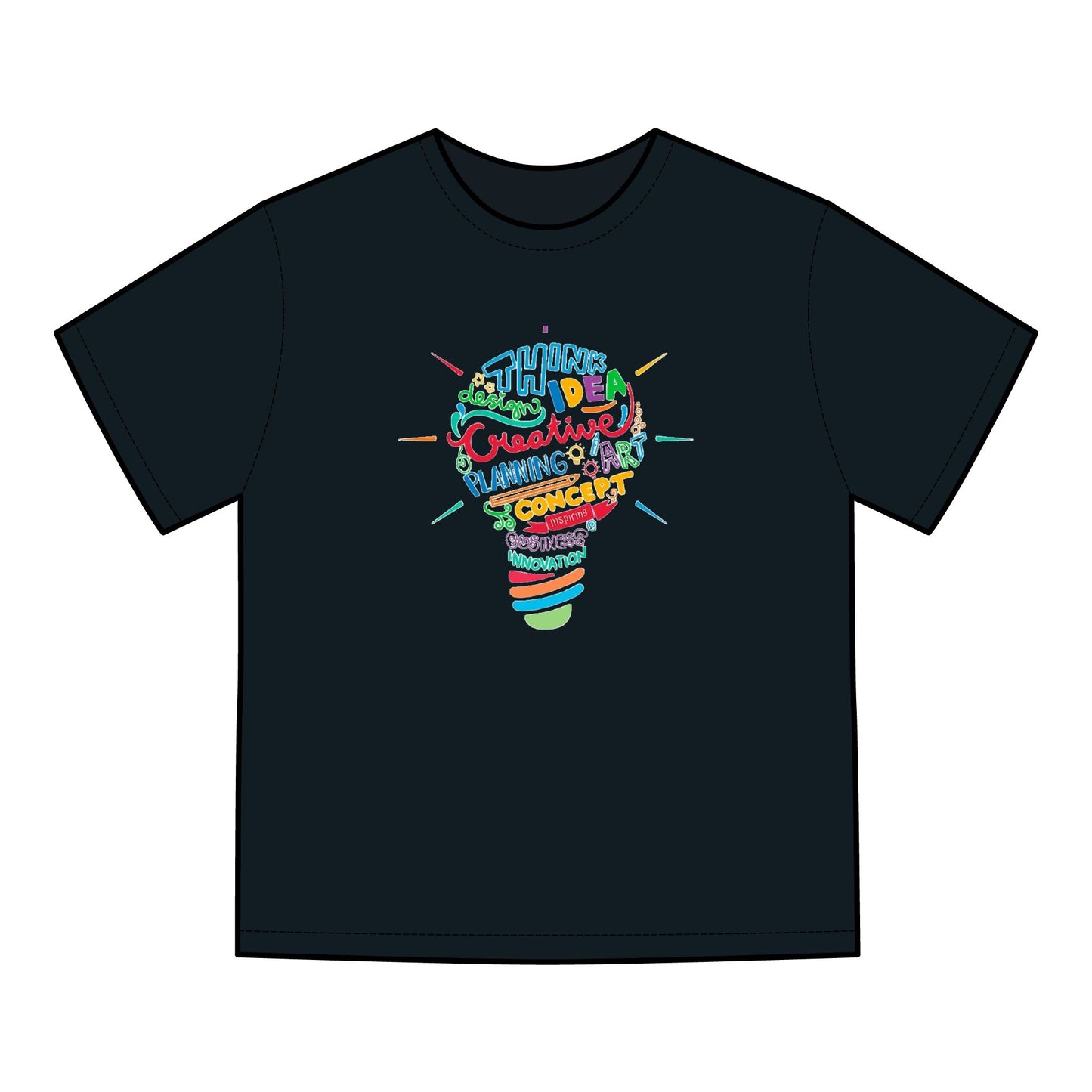 Creative Idea Lightbulb T-Shirt | Unisex ComfortWash® Garment-Dyed Top